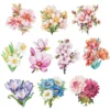 3-D Motive, Frühlingsblumen 2, 7-11cm, 10 Motive