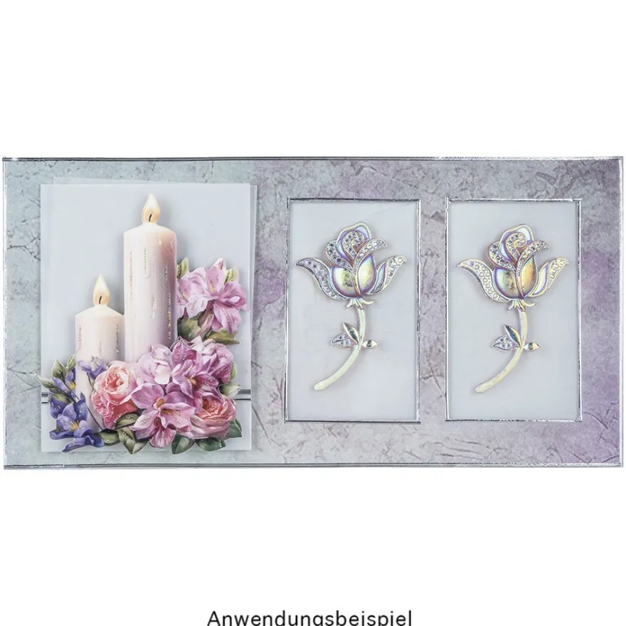 3-D Motive, Frühlings-Kerzen, 6-9cm, 10 Motive