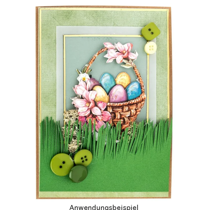 3-D Motive, Frühlingskörbchen, 6,5-10,5cm, 10 Motive