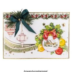 3-D Motive, Frohes Fest 1, Gold-Gravur, 5,5-8cm, 10 Motive