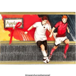 3-D Motive, Fußballer, 5-11cm, 10 Stück