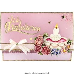 3-D Motive, Geburtstag, 7-9,5cm, 10 Motive