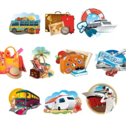 3-D Motive, Gute Reise, 6-10cm, 10 Motive