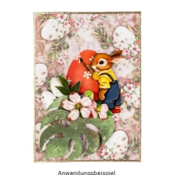 3-D Motive, Hasenfamilie, 5,5-10cm, 10 Motive