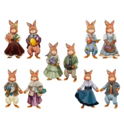 3-D Motive, Hasenpaare, 4-11cm, 10 Motive
