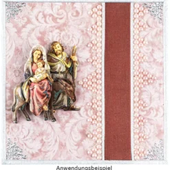 3-D Motive, Heilige Familie, Gold-Gravur, 6-10cm, 10 Motive