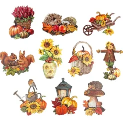 3-D Motive, Herbstzauber, 6-10,5cm, 10 Motive