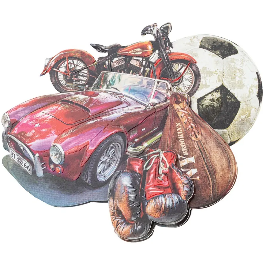 3-D Motive, Herren-Klassiker, 7,5-11,5cm, 10 Motive