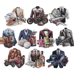 3-D Motive, Herren-Klassiker 2, 7,5-9,5cm, 10 Motive