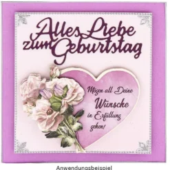 3-D Motive, Herzliche Gratulationen, 9-9,5cm, 10 Motive