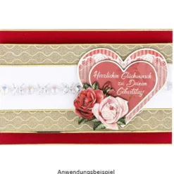 3-D Motive, Herzliche Gratulationen, 9-9,5cm, 10 Motive
