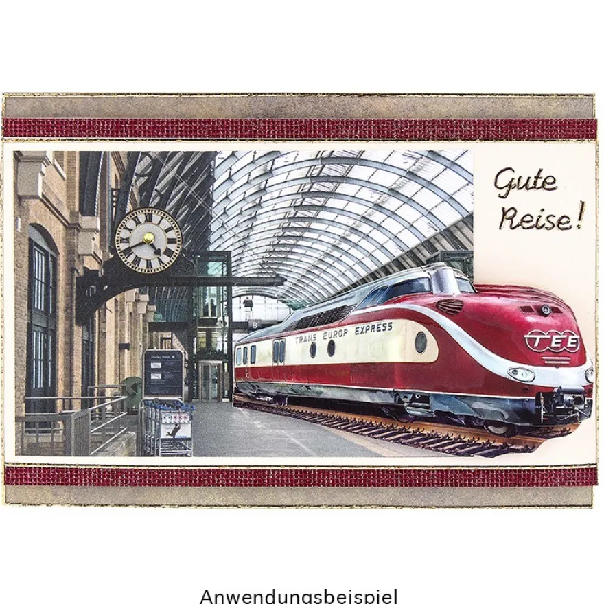 3-D Motive, Historische Lokomotiven, 4,5-10,5cm, 10 Motive