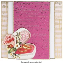 3-D Motive, Hochzeit, 5-10cm, 10 Motive