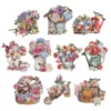 3-D Motive, Im Garten, 7-10,5cm, 10 Motive