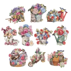 3-D Motive, Im Garten, 7-10,5cm, 10 Motive