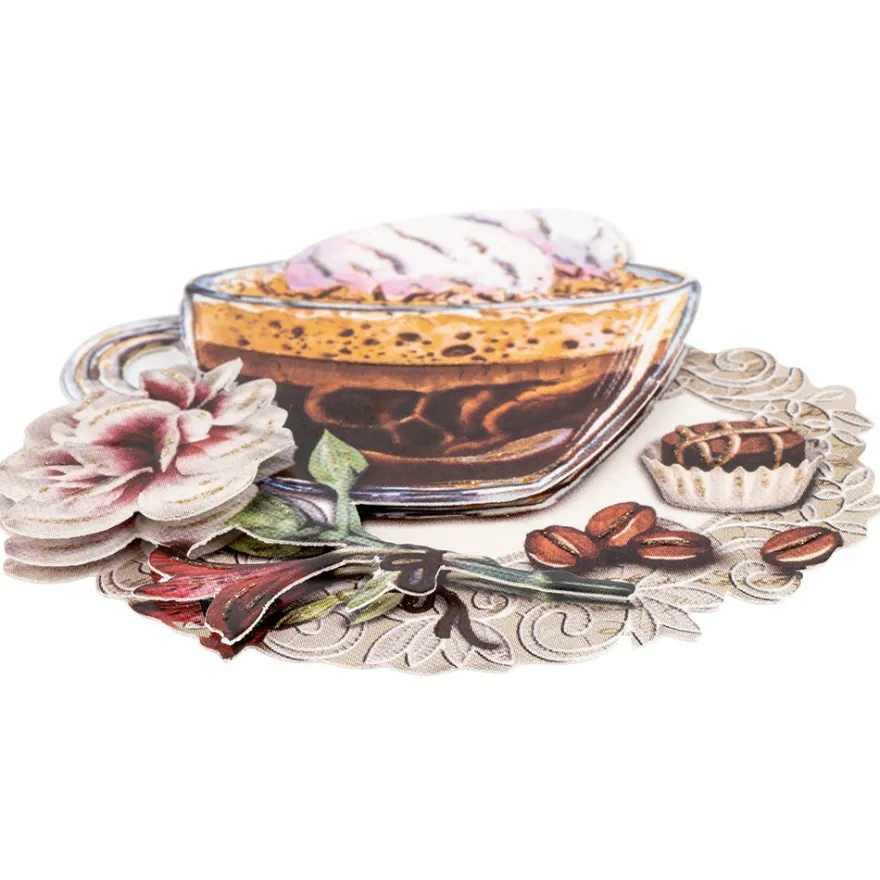 3-D Motive, Kaffeevielfalt, 7,5-10cm, 10 Motive