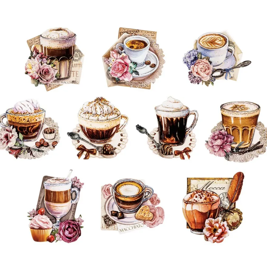 3-D Motive, Kaffeevielfalt, 7,5-10cm, 10 Motive