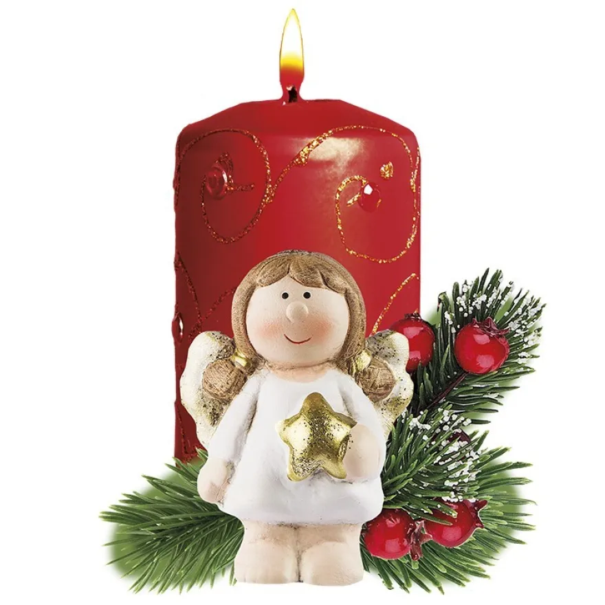 3-D Motive, Kerzen "Winterzeit", 7-11cm, 10 Motive