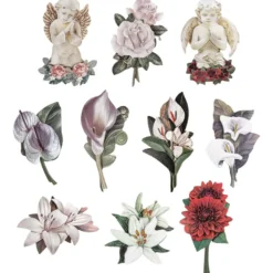 3-D Motive, Kondolenz, 4,5-9,5 cm, 10 Motive