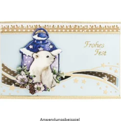 3-D Motive, Laternen & Tiere im Winter, 6-11cm, 10 Motive