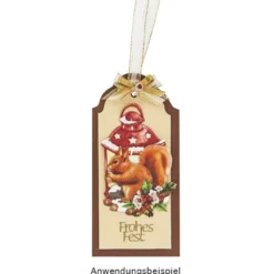3-D Motive, Laternen & Tiere im Winter, 6-11cm, 10 Motive