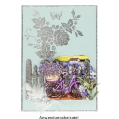 3-D Motive, Lavendel, 6,5-9,5cm, 10 Motive