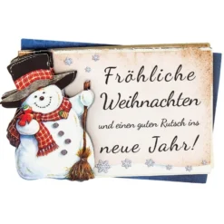 3-D Motive, Liebe Weihnachtsgrüße, 7cm x 9,5cm, 10 Motive