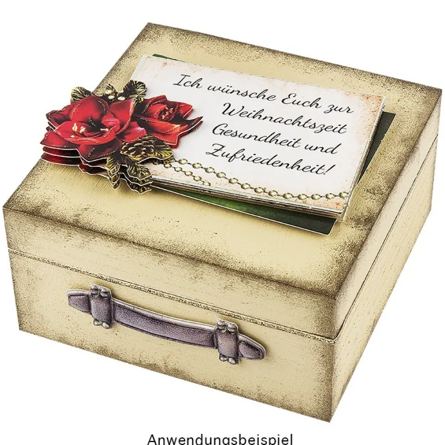 3-D Motive, Liebe Weihnachtsgrüße, 7cm x 9,5cm, 10 Motive
