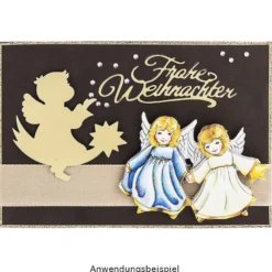 3-D Motive, Liebliche Engel, 6,5-9cm, 10 Motive