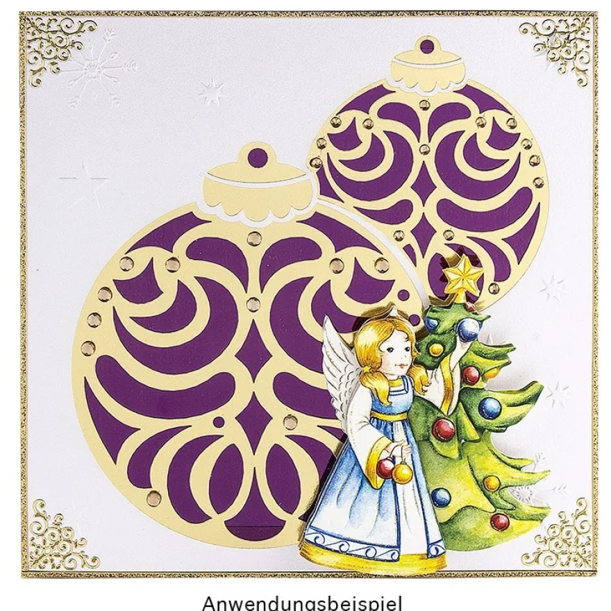 3-D Motive, Liebliche Engel, 6,5-9cm, 10 Motive