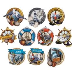 3-D Motive, Maritim, 6,5-8cm, 10 Motive