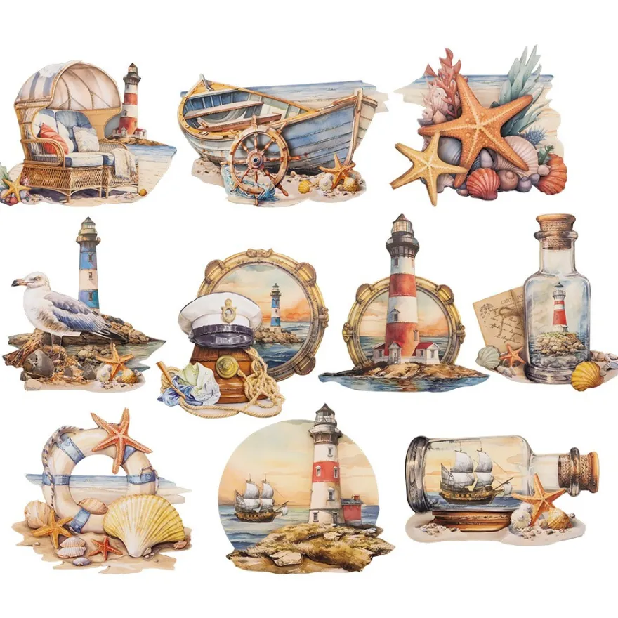 3-D Motive, Maritim 3, 5,5-10cm, 10 Motive