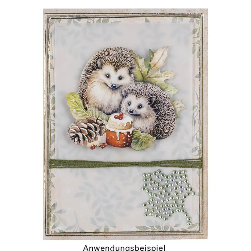 3-D Motive, Niedliche Igel, 7,5-8,5cm, 10 Motive