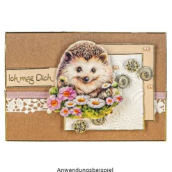 3-D Motive, Niedliche Igel, 7,5-8,5cm, 10 Motive