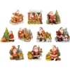 3-D Motive, Nikolaus, Gold-Gravur,7,5-8cm, 10 Motive