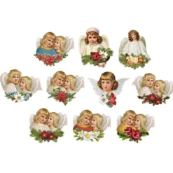 3-D Motive, Nostalgie-Engel, 7,5-9cm, 10 Motive
