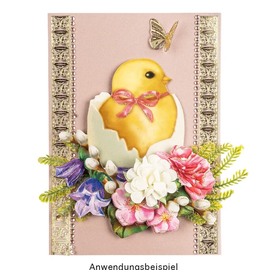 3-D Motive, Nostalgie-Küken, 5-9cm, 10 Motive