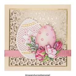 3-D Motive, Ostereier mit Blumen, 7,5-9,5cm, 10 Motive