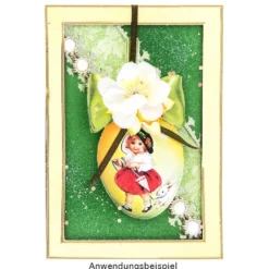 3-D Motive, Ostereier mit Schleife, 5,5-11cm, 10 Motive