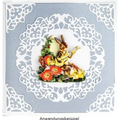 3-D Motive, Osterfreude, Gold-Gravur, 6,5cm, 10 Motive