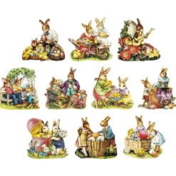 3-D Motive, Osterfreude, Gold-Gravur, 6,5cm, 10 Motive