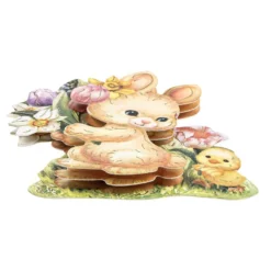 3-D Motive, Osterhäschen, Gold-Gravur, 6-8cm, 10 Motive