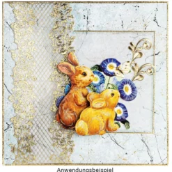 3-D Motive, Ostern, Gold-Gravur, 5,5-8cm, 10 Motive