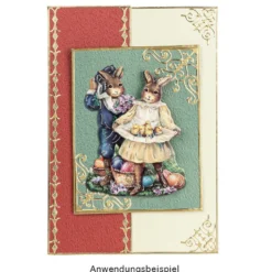 3-D Motive, Ostern Vintage-Style 1, 6-8cm, 10 Motive