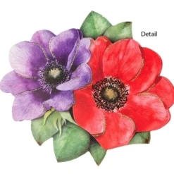 3-D Motive, Romantik-Blumen, 7-9cm, 10 Motive