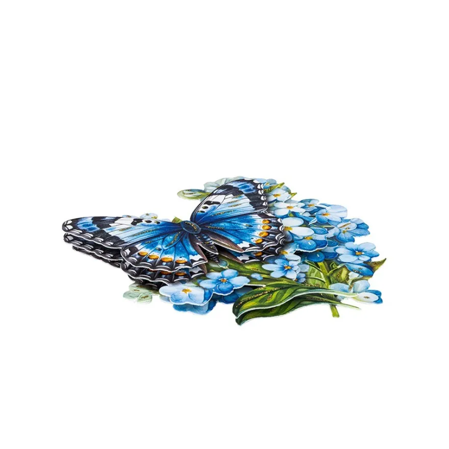 3-D Motive, Schmetterlinge & Blüten 3, 6,5-11cm, 10 Motive
