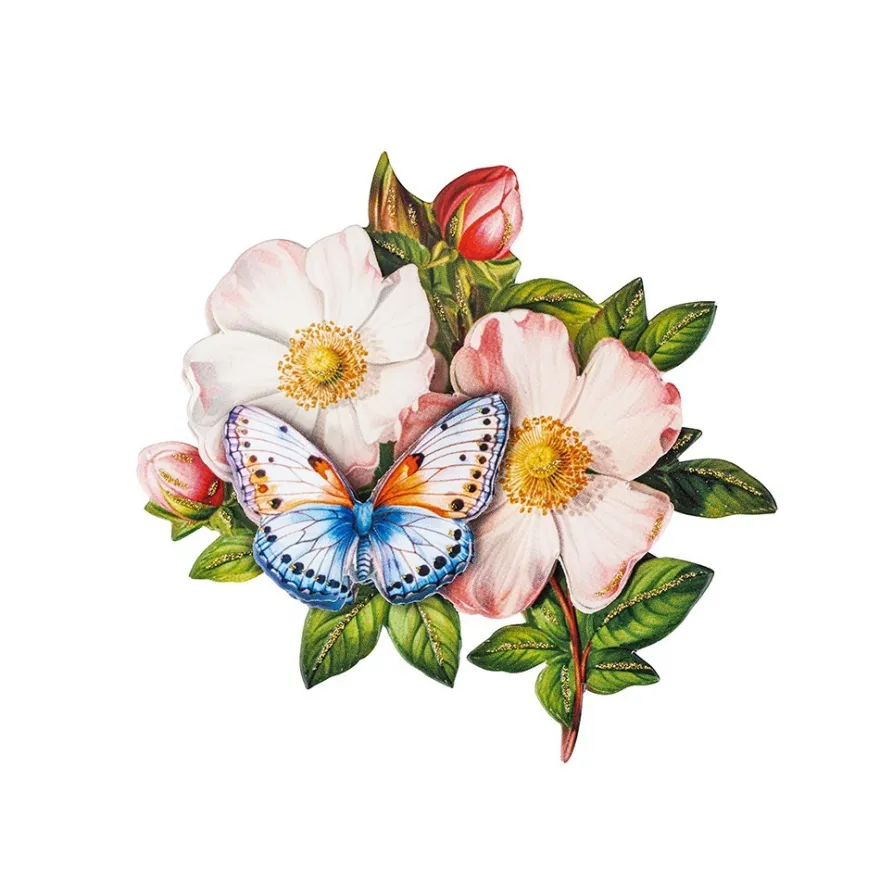 3-D Motive, Schmetterlinge & Blüten 3, 6,5-11cm, 10 Motive