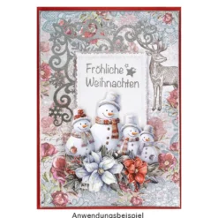 3-D Motive, Schneemann-Familie, 6,5-9cm, 10 Motive