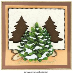 3-D Motive, Schneetannen, 6,5-10cm, 10 Motive