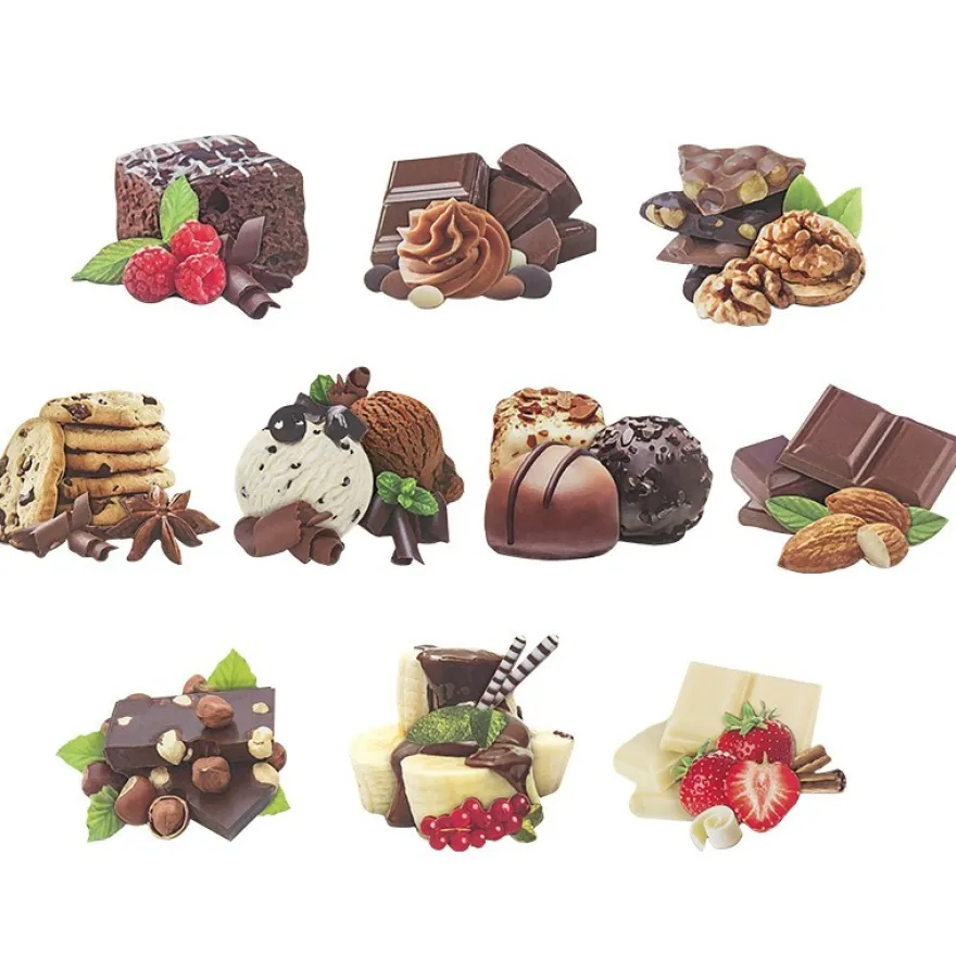 3-D Motive, Schoko-Paradies, 6-9cm, 10 Motive